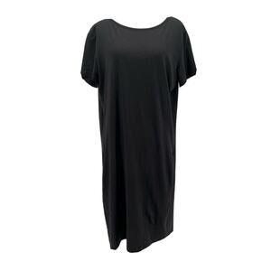 Second Female Women's Black Emine Short Sleeve Cotton Dress Size Large NEW